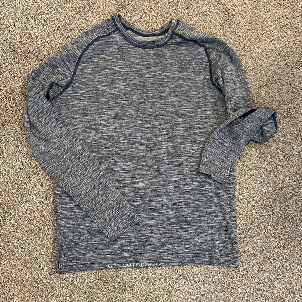 lululemon athletica Blue Long Sleeve Tee